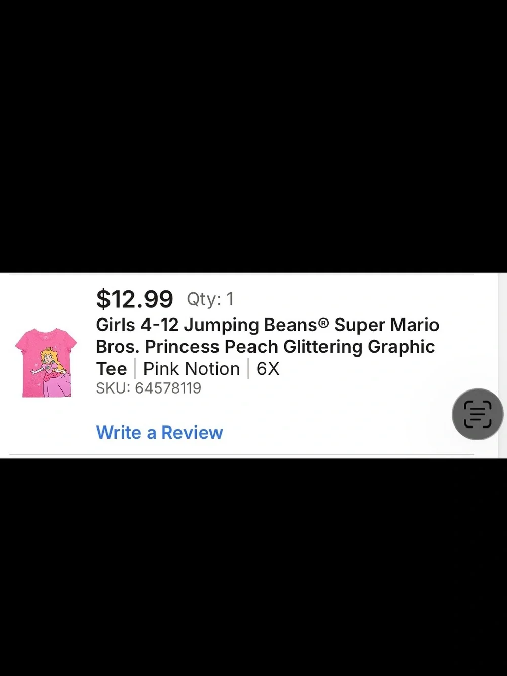 Super Mario Brothers Princess Peach Girls’ (6) Clothes
